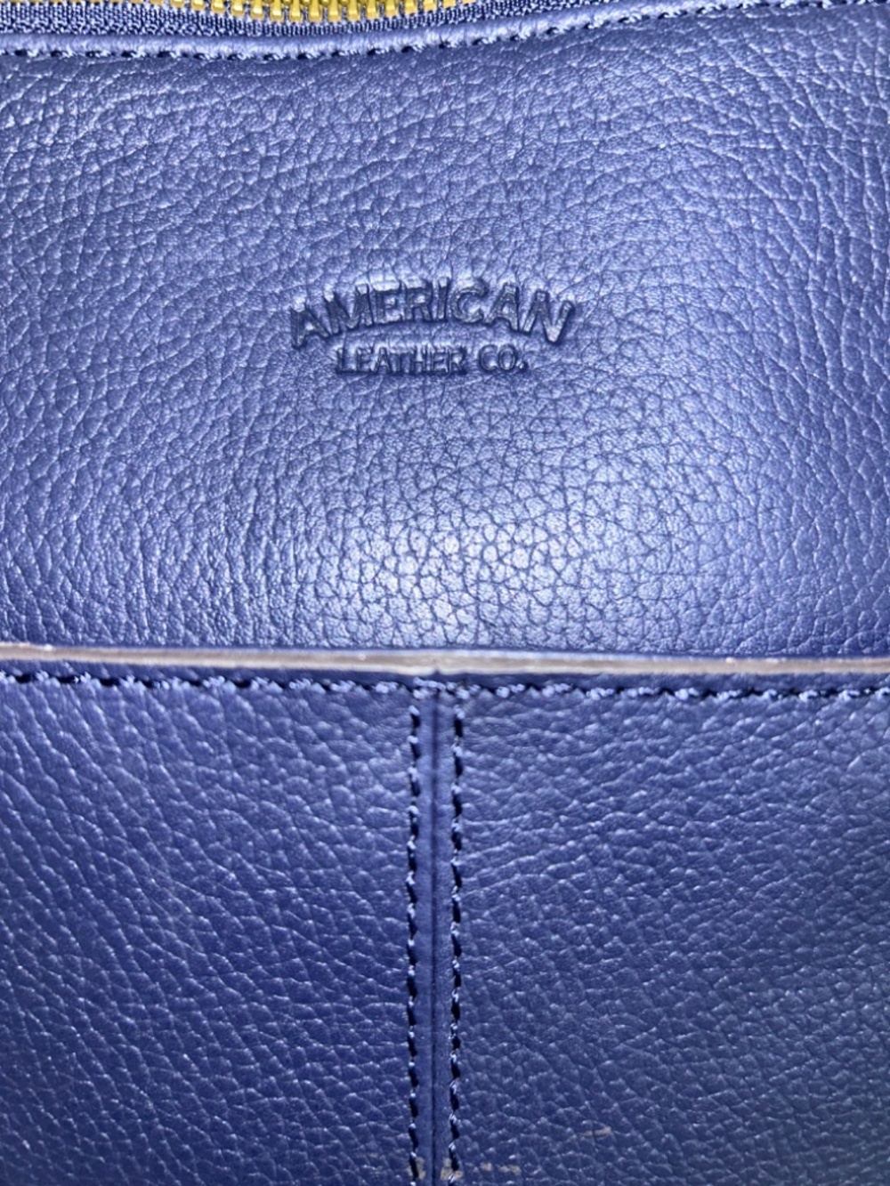 American Leather Co. Meadow Convertible Satchel in Navy Blue - Picture 3 of 8